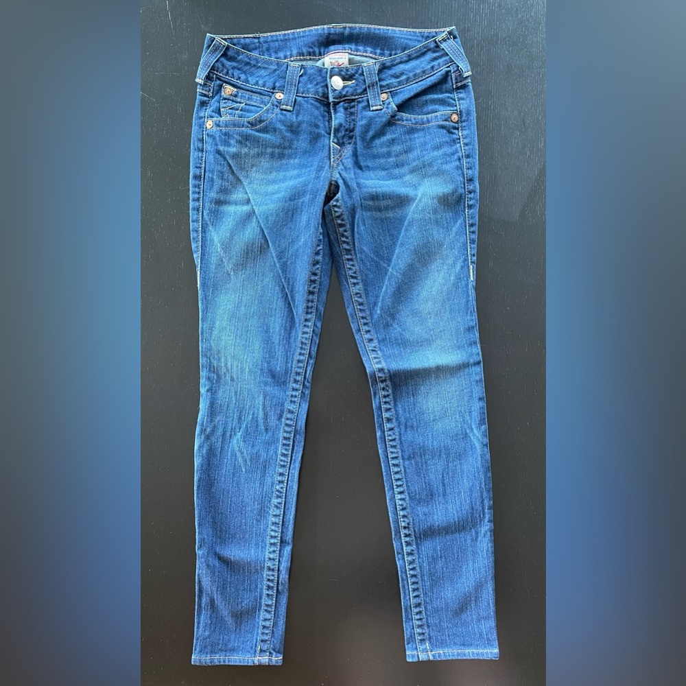 True Religion Women's Blue Skinny Jeans